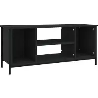 The Living Store Armoire TV noire 102x35x45 cm Bois composite