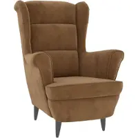 The Living Store fauteuil en velours brun
