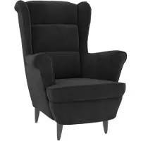 The Living Store Fauteuil noir velours