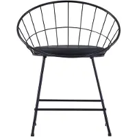 The Living Store Chaises de salle à manger avec sièges en similicuir 2 pcs. noir acier