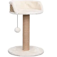 The Living Store Arbre à chat avec colonne griffoir 49 cm Herbe de mer