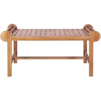 The Living Store Table basse 100 x 50 x 45 cm Teck massif