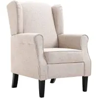 The Living Store Fauteuil Tissu beige