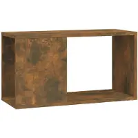 The Living Store Armoire TV chêne fumé 60x24x32 cm Bois composite