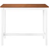 The Living Store Table de bar en bois massif 108 x 60 x 91 cm