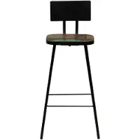 The Living Store Barhocker 4 Stk. Massives Altholz