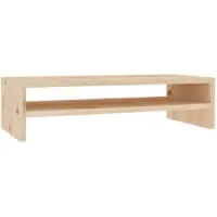 The Living Store support pour écran 50x24x13 cm pin massif