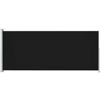 The Living Store Store latéral extensible 180x500 cm Noir