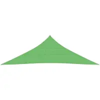 The Living Store Voile d'ombrage 160 g/m² vert clair 5x5x6 m HDPE