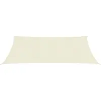 The Living Store Voile d'ombrage 160 g/m² Crème 2,5 x 5 m HDPE