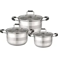 Domoletti Set de cuisine, Set de poêles et de casseroles, Argent