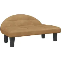 The Living Store Lit pour chien Marron 70x52x30 cm Velours