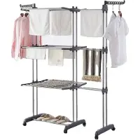 Famanu Armoire-laveuse avec roulettes et volets