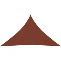 The Living Store Voile d'ombrage Oxford Tissu Triangulaire 2,5x2,5x3,5m Terracotta-Rouge