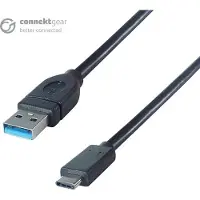StarTech.com connektgear 26-2999 câble USB USB 3.2 Gen 1 (3.1 Gen 1) 2 m USB A USB C Noir