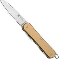 FOX Vulpis KA-VP130-3BR, 3 Tools, Aluminium Bronze, couteau de poche suisse, Knivesandtools Exclusive