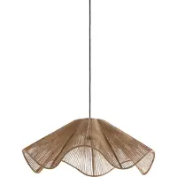 Light & Living - suspension - Fodara - marron - textile - E27 - 2976584