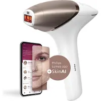 Philips Épilateur à lumière pulsée intense (IPL) BRI973/00, or rose, blanc