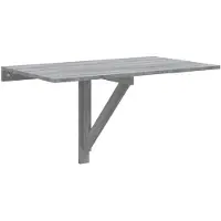 vidaXL Table murale pliable Sonoma gris 100x60x56 cm Bois d'ingénierie