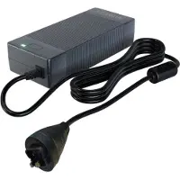 GO SOLID! Chargeur de batterie compatible avec Stella E-Bike 42V 2A 3 broches (fiche avec encoche)