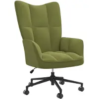 vidaXL Fauteuil relax vert clair velours