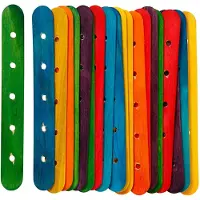 Creativ Company Bâtons de construction, différentes couleurs, 20pcs.