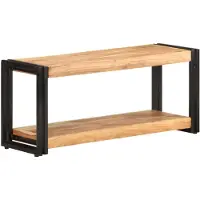 vidaXL Armoire TV 90x30x40 cm en bois massif d'acacia