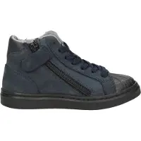 Keq Jongens veterschoenen Veterschoenen Hoog - Blauw - Maat 23