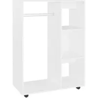 vidaXL Armoire blanche 80x40x110 cm Bois composite