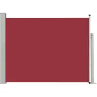 vidaXL Auvent latéral rétractable de patio 140x500 cm Rouge