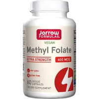 Jarrow Formulas , Méthyl Folate Végétalien, Force Extra, 400 mcg, 60 Gélules Végétales