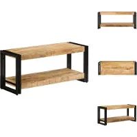 vidaXL Armoire TV 90 x 30 x 40 cm Bois massif de manguier - Meuble TV