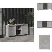 vidaXL Armoire TV gris béton 102x37,5x52,5 cm Bois composite - Meuble TV