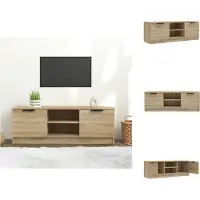 vidaXL Armoire TV Chêne Sonoma 102x35x36,5 cm Bois composite - Meuble TV