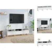 vidaXL Armoire TV Blanc 150x30x44,5 cm Bois composite - Meuble TV