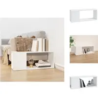 vidaXL Armoire TV Blanc 80x24x32 cm Bois composite - Meuble TV