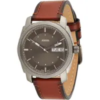 Fossil Montre à affichage analogique marron / brun foncé / gris foncé / blanc