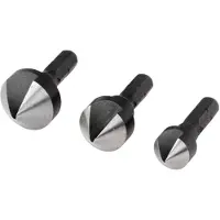 Wolfcraft Ensemble de mèches coniques 3 pcs Acier 2584000