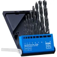 PFERD Jeu de 10 embouts de perçage en métal pour acier DIN338 HSSG N 1-10 (1 mm, 10 mm, 2 mm, 3 mm, 4 mm, 5 mm, 6 mm, 7 mm, 8 mm, 9 mm)