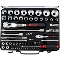 Würth Set de la clé 1/4 + 1/2 pouce 59tlg - Zebra
