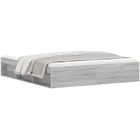 vidaXL Cadre de lit gris Sonoma 180x200 cm