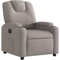 vidaXL Fauteuil relax Taupe Tissu