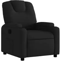 vidaXL Fauteuil relax noir tissu