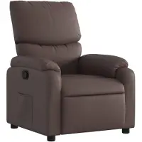 vidaXL Fauteuil relax brun similicuir