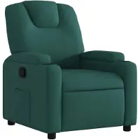 vidaXL Fauteuil relax vert foncé Tissu