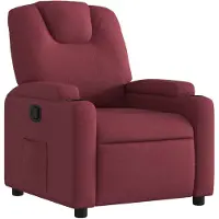 vidaXL Fauteuil relax rouge vin Tissu