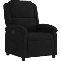 vidaXL Fauteuil relax noir velours