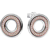 Pandora Boucles D'Oreilles, (Argent massif, Zircone)