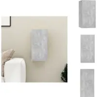 vidaXL Armoire TV gris béton 30,5x30x60 cm Bois composite - Meuble TV