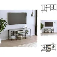 vidaXL Armoire TV Gris Sonoma 102x35x45,5 cm Bois composite - Meuble TV